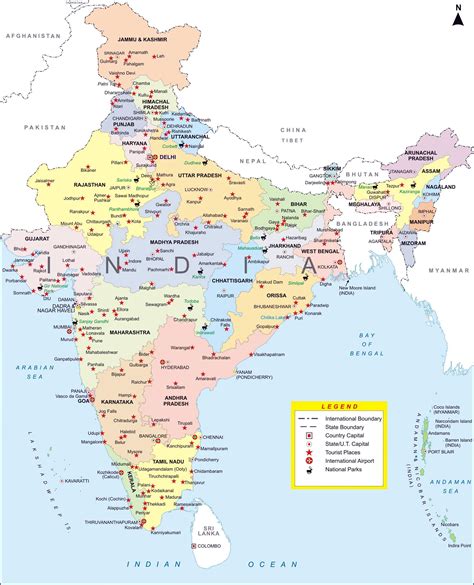 map of india with cities